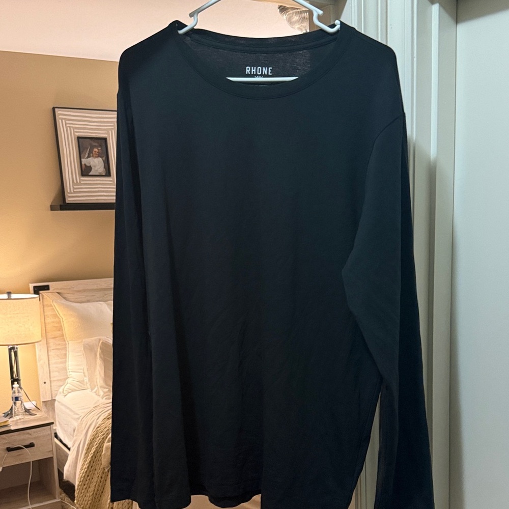 NWOT Rhone Men's Classic Black Long Sleeve Tee